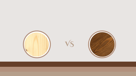 Comparaison de deux types de bois.