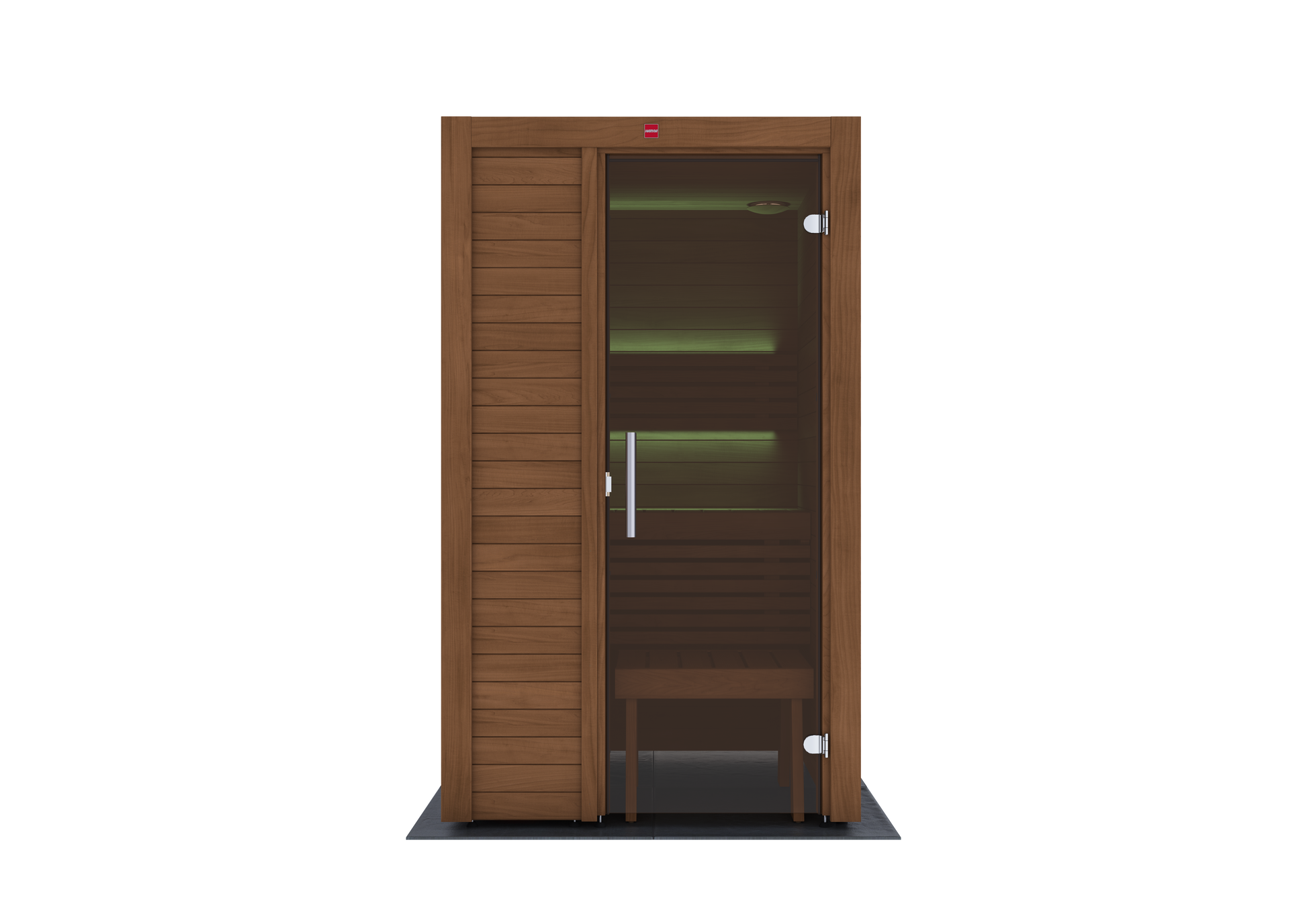 Sauna en bois Utu avec porte en verre