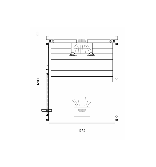 Sauna infrarouge miniature avec chauffage avancé et contrôle précis.