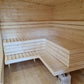 Saunamo Banc en bois dans le sauna Modulaire