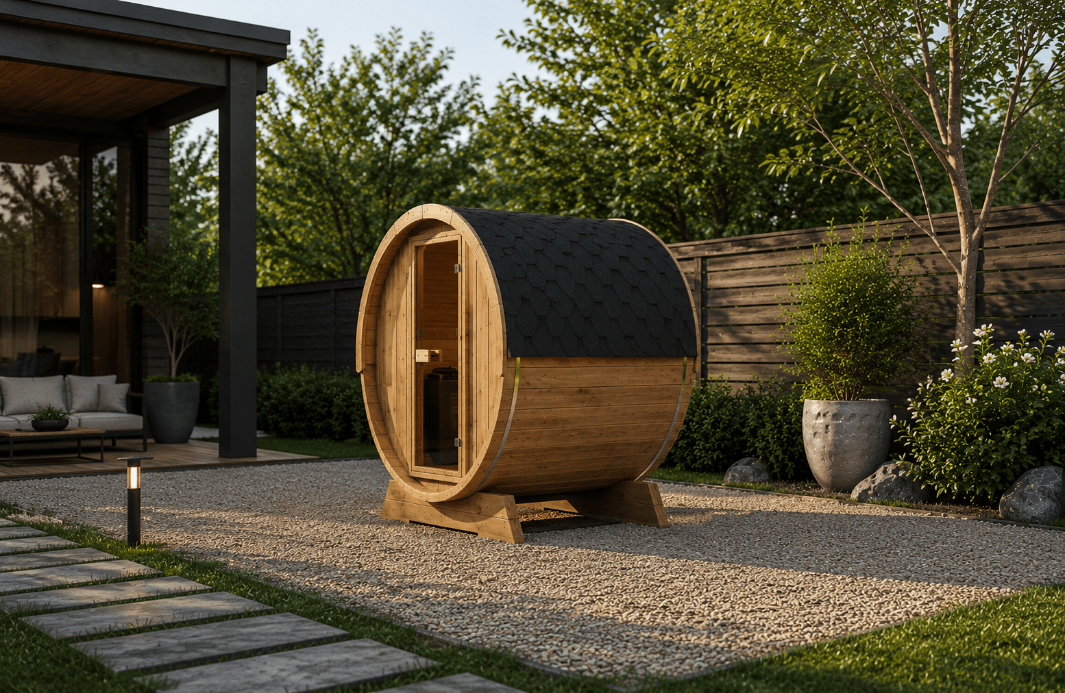 Sauna Exterior Barril 160 - Saunamo