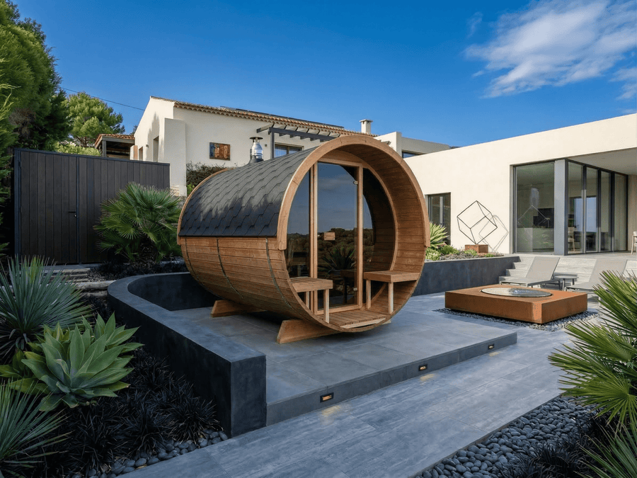 Sauna Exterior Barril 280 Deluxe - Saunamo