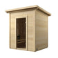 Saunamo Box - Sauna en bois avec porte en verre.