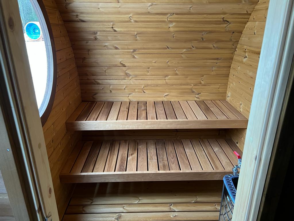 Saunamo Sauna extérieur Hobbit 195 en bois.