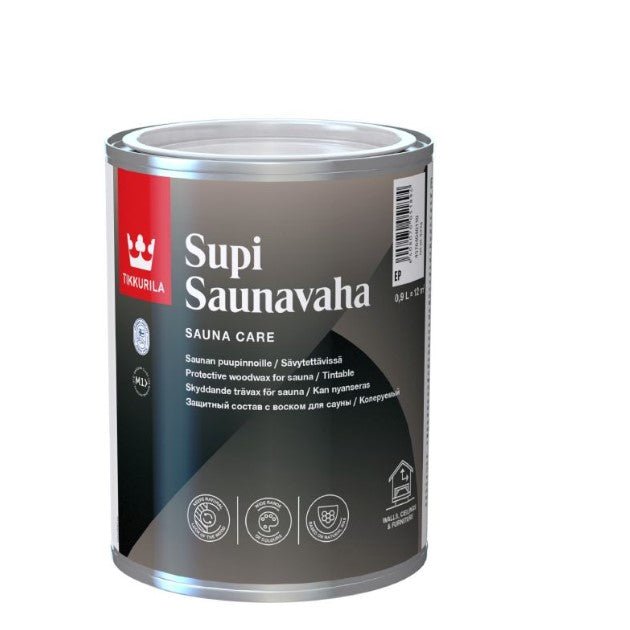 Cire Tikkurila Sauna 0,9 litre en bidon.